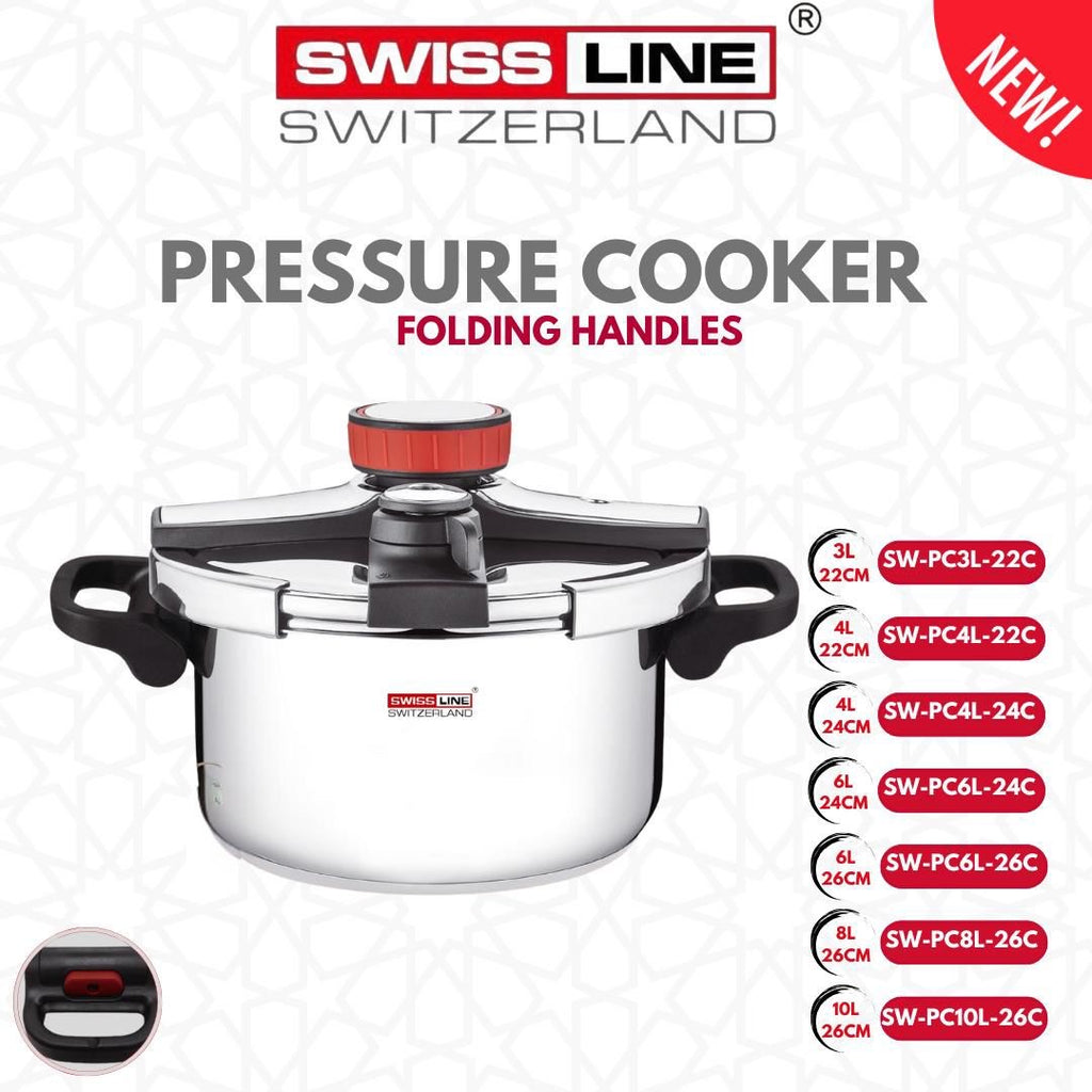 Pressure cooker folding handle new