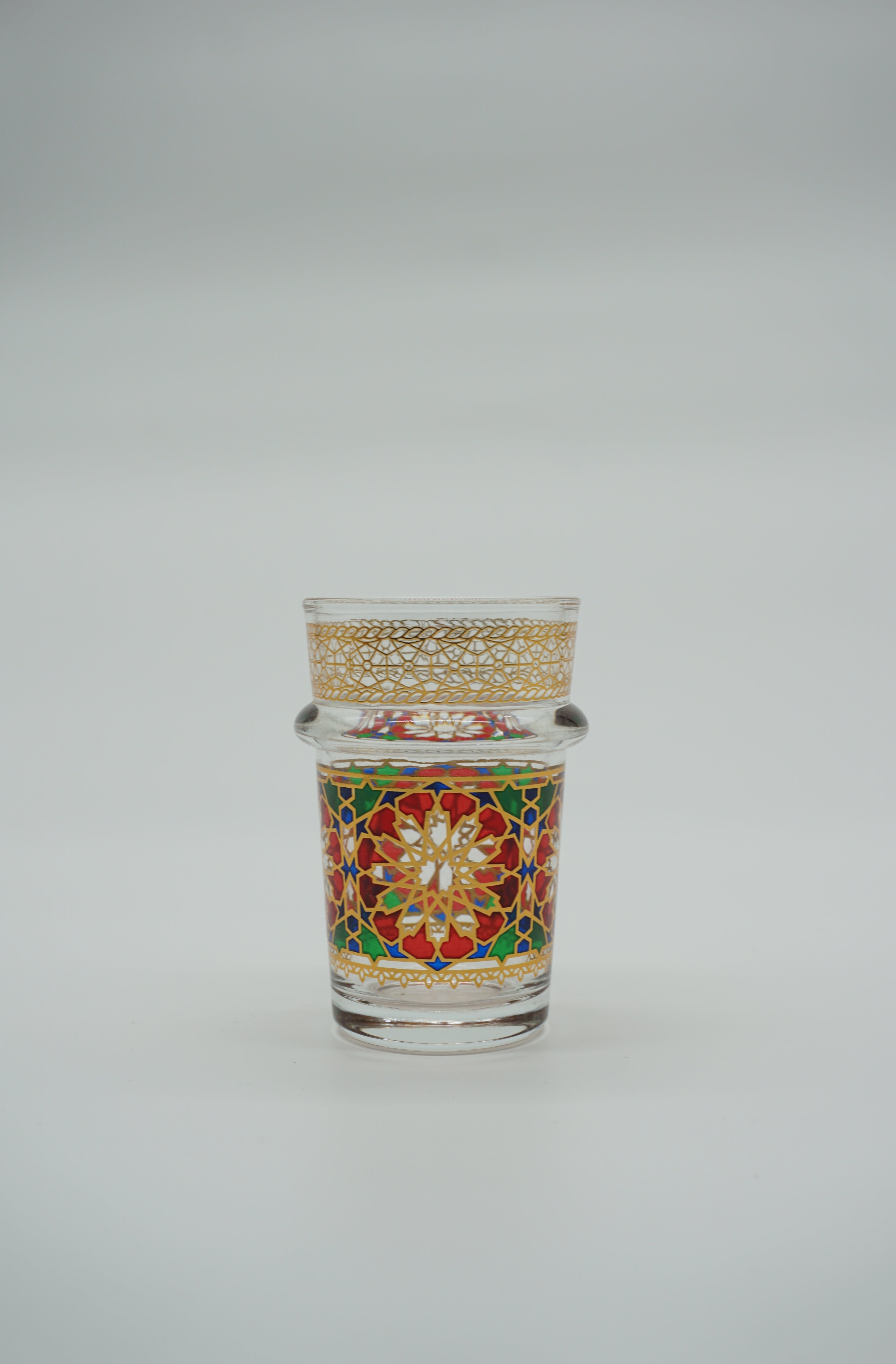 Ensemble 12 verres à  thé Marocain zelija couleur / mosaïque