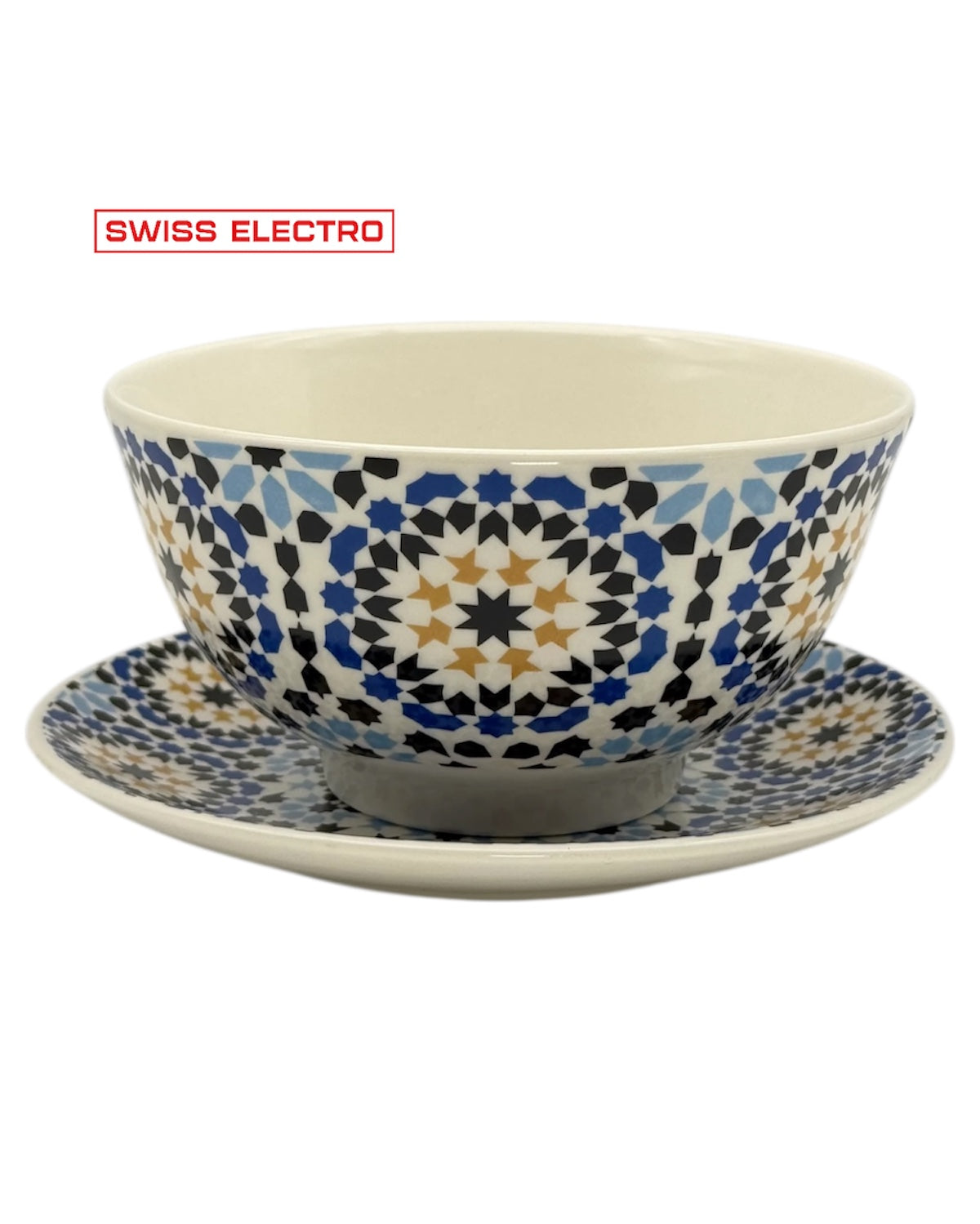 Soupière en porcelaine zelija Mosaïque /blue/ Asilah