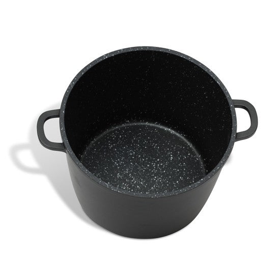 Marble Coated Saucepan with Glass Lid - 24cm
