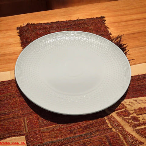 Assiette en céramique blanc classique