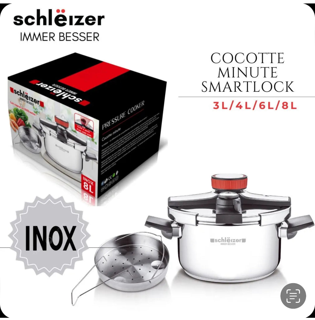ELO Autocuiseur vapeur en acier inoxydable 18/10 22 cm 4 litres Elo Praktika pas cher ELO Autocuiseur vapeur en acier inoxydable 18/10 22 cm 4 litres Elo Praktika pas cher