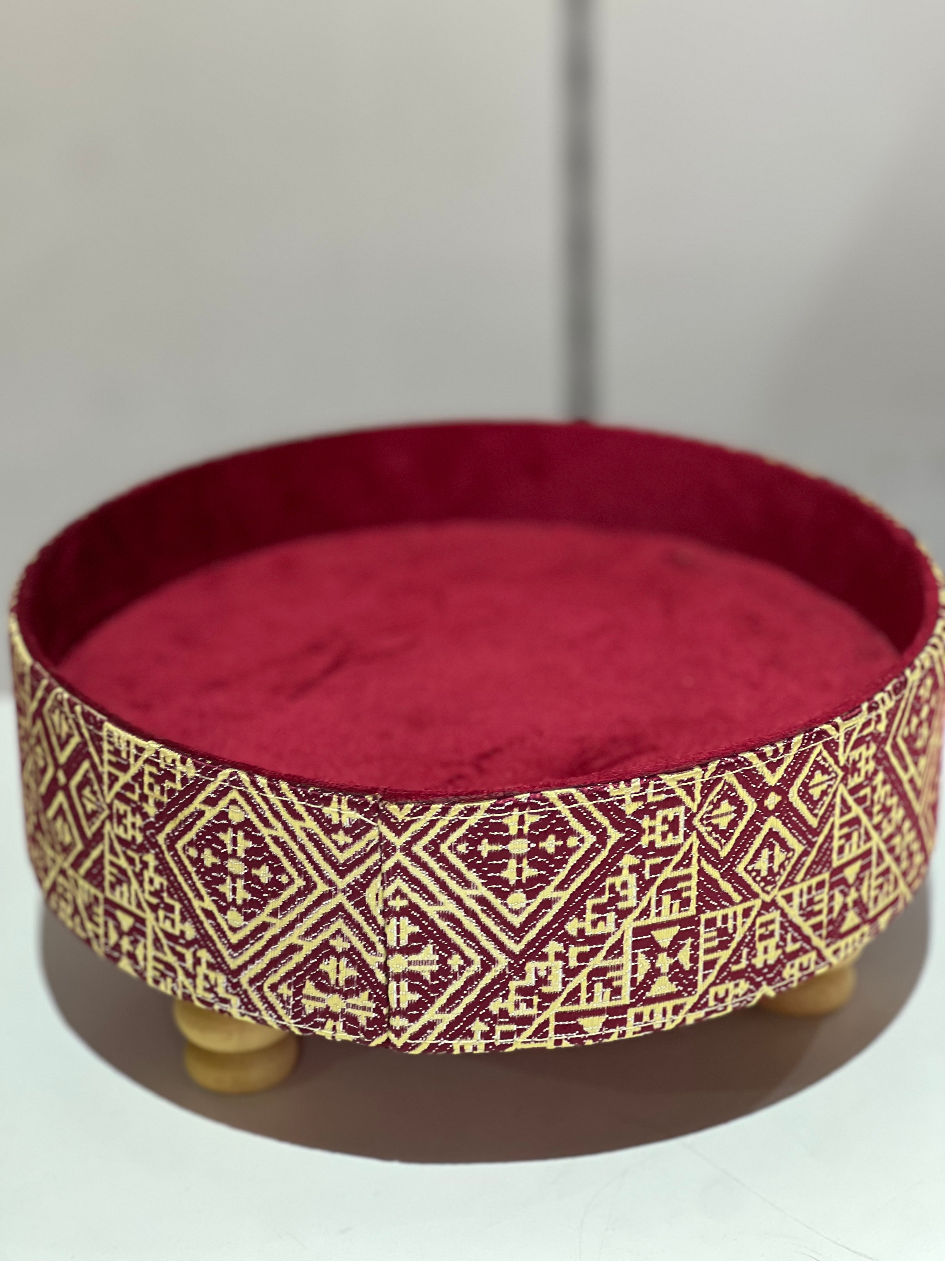 Plateau tefour / tifour / tabla / rouge /red