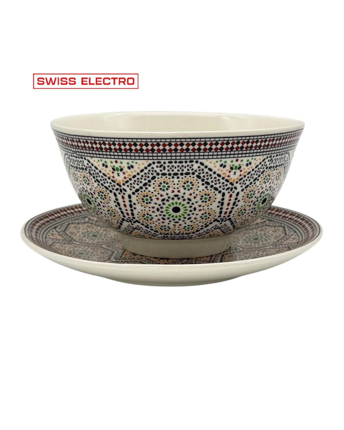 Soupière en porcelaine zelija Mosaïque fasia