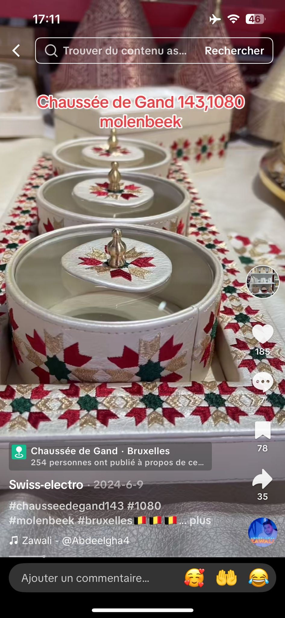 couleur zelija
 Mida tefour /serviettes / tabla / bouteille à eau