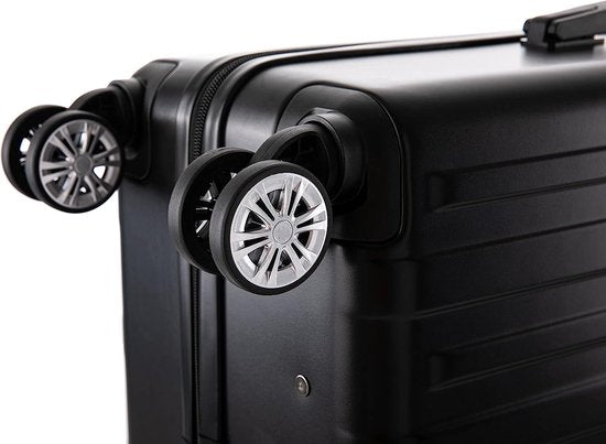 Set de valises de voyage  - 3 pièces - S/ M / L - Ensemble de valises de Luxe - 360° Spinners - Valise de voyage à Roues - Valises de voyage - Bagage à main - 36/67/98 litres - gris/ silver