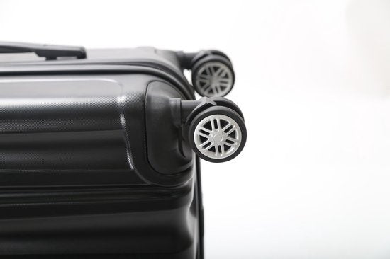 Set de valises de voyage  - 3 pièces - S/ M / L - Ensemble de valises de Luxe - 360° Spinners - Valise de voyage à Roues - Valises de voyage - Bagage à main - 36/67/98 litres - Zwart/ noir