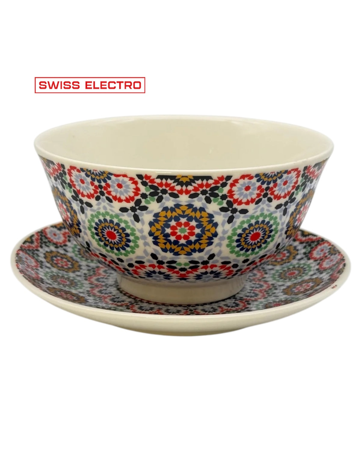 Soupière en porcelaine zelija/ Mosaïque Taghazout