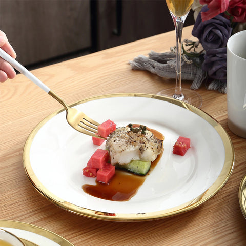 27 pcs dinner set/ assiettes / Vaisselle de table créative style nordique/vaisselle en porcelaine, assiette à Steak