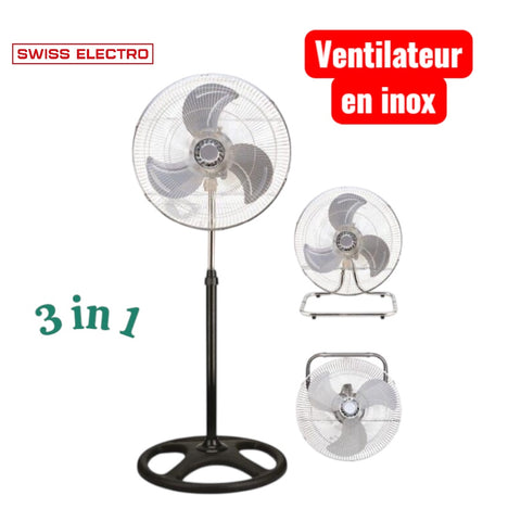 ventilateur en inox 3 in 1