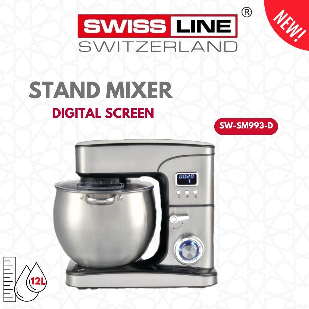 Stand mixer 9 L / robot pétrin 9 L swissline digitale/