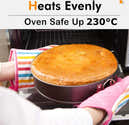 Lot De 3 Moules à Gâteau Carrés Antiadhésifs - Tailles 24 Cm, 26 Cm, 28 Cm - Fond Démontable - Lavable Lave-vaisselle - 10