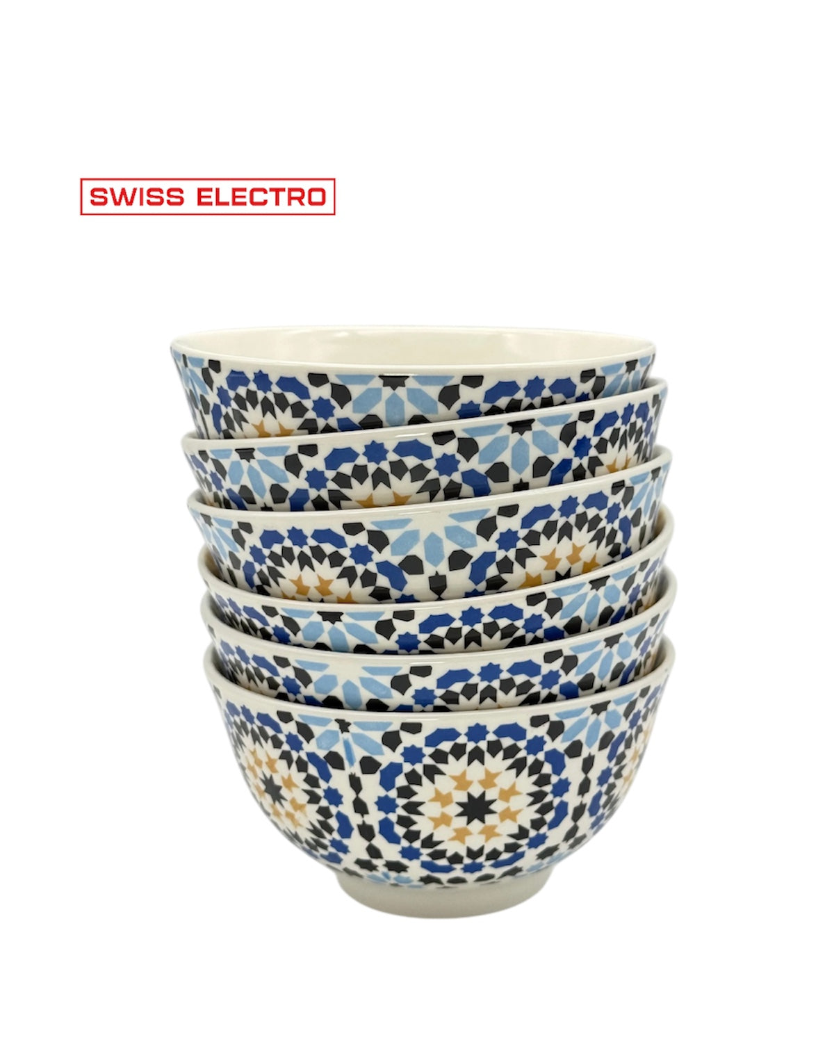 Soupière en porcelaine zelija Mosaïque /blue/ Asilah