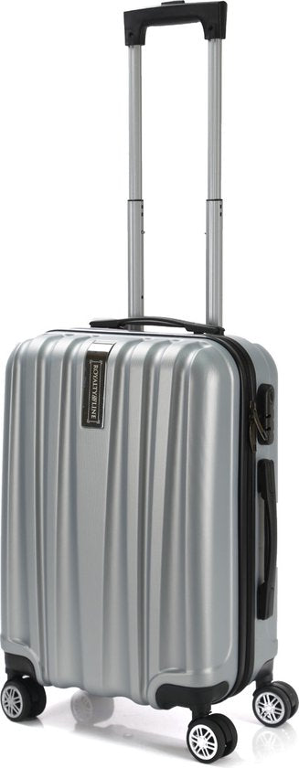 Set de valises de voyage  - 3 pièces - S/ M / L - Ensemble de valises de Luxe - 360° Spinners - Valise de voyage à Roues - Valises de voyage - Bagage à main - 36/67/98 litres - gris/ silver