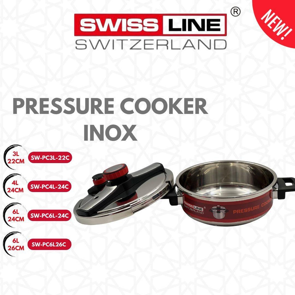 Autocuiseur / cocotte minute inox 3L4L6L/8L/10L inox intérieur swissline