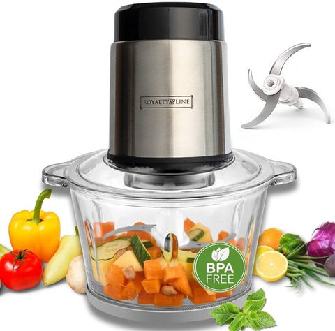 🔪 Hachoir Multifonctionnel Électrique – 300 W – Bol 1,2 L glass / bols en verre