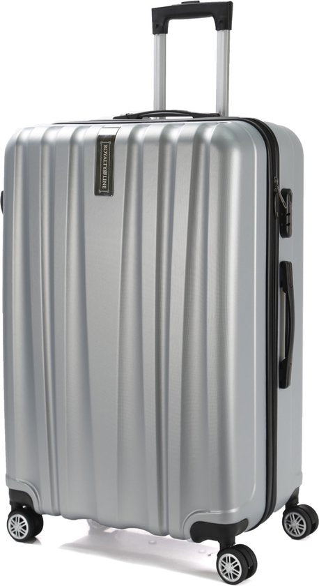 Set de valises de voyage  - 3 pièces - S/ M / L - Ensemble de valises de Luxe - 360° Spinners - Valise de voyage à Roues - Valises de voyage - Bagage à main - 36/67/98 litres - gris/ silver