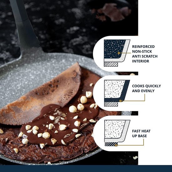 Crepe pan / Induction crepe maker 25 CM / 28 CM