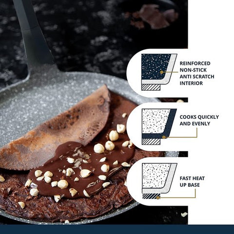 Poêle à crêpe / Crêpière à induction 20 cm / 24 cm / 25 CM / 28 CM