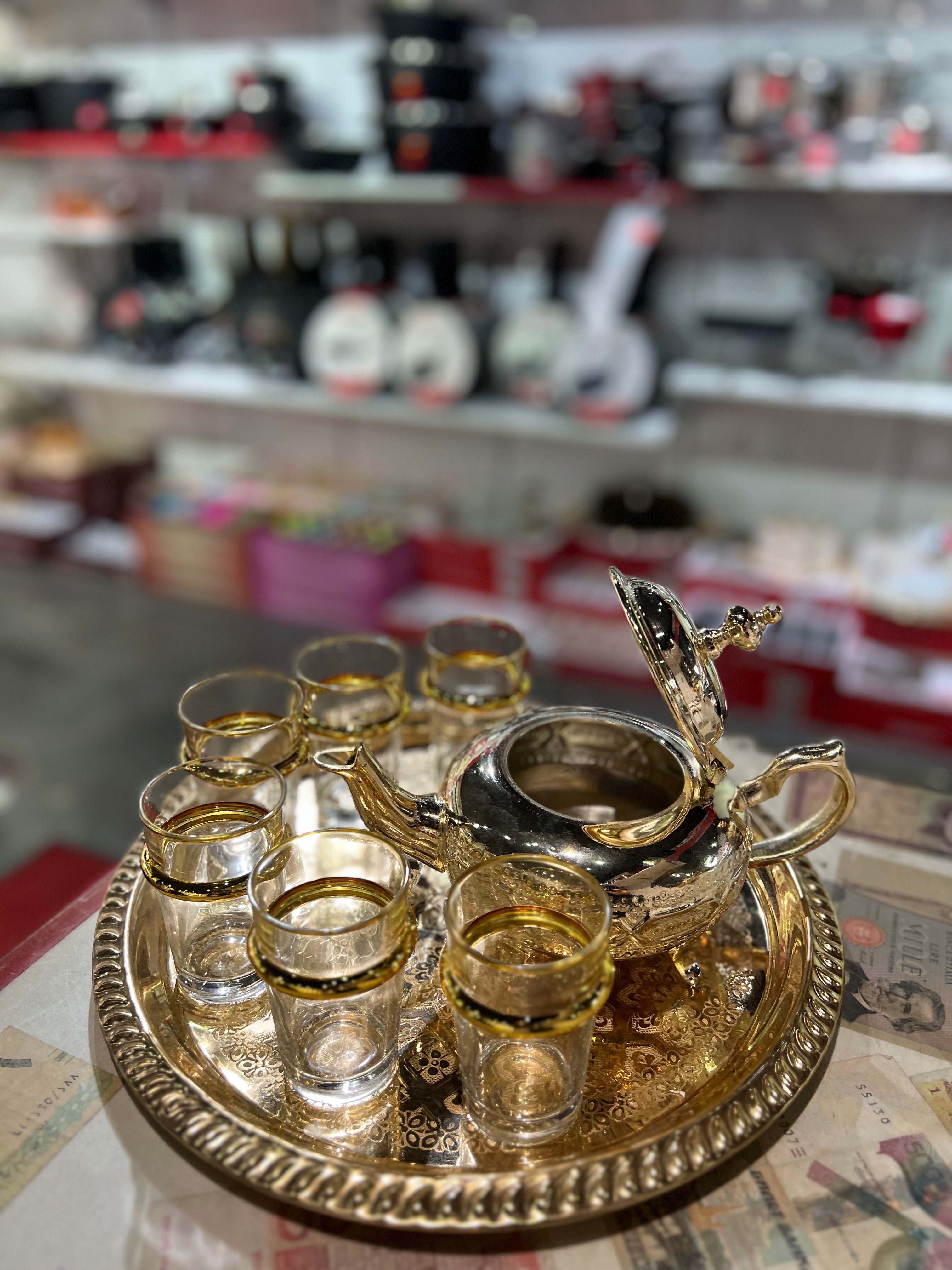 Service thé marocain artisanal complet