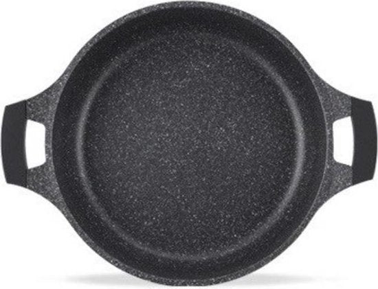 Braadpan - Bakpan - Soeppan - casserole Ø 24 cm - 3.8 Liter Kookpan Met Glazen Deksel - Antiaanbaklaag