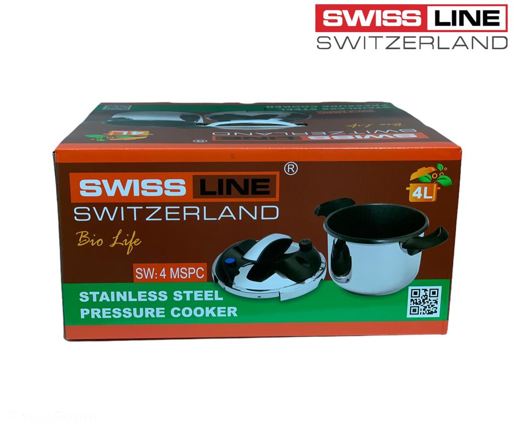 STAINLESS STEEL COOKER/PRESSURE COOKER 4L/6L TIK TAK (STAINLESS STEEL PRESSURE COOKER - marble interior)