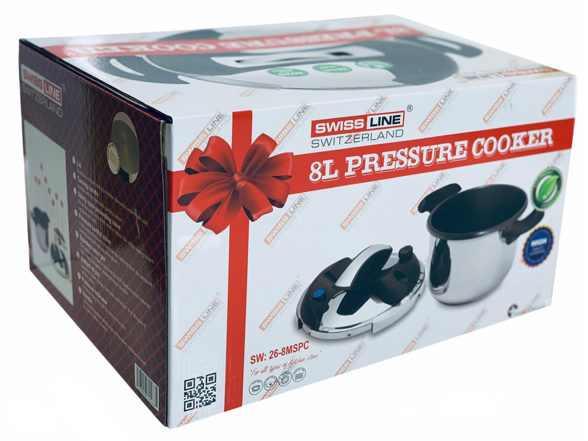 Pressure cooker / Pressure cooker 8 L Large marble interior coating 8 L 26 CM wide