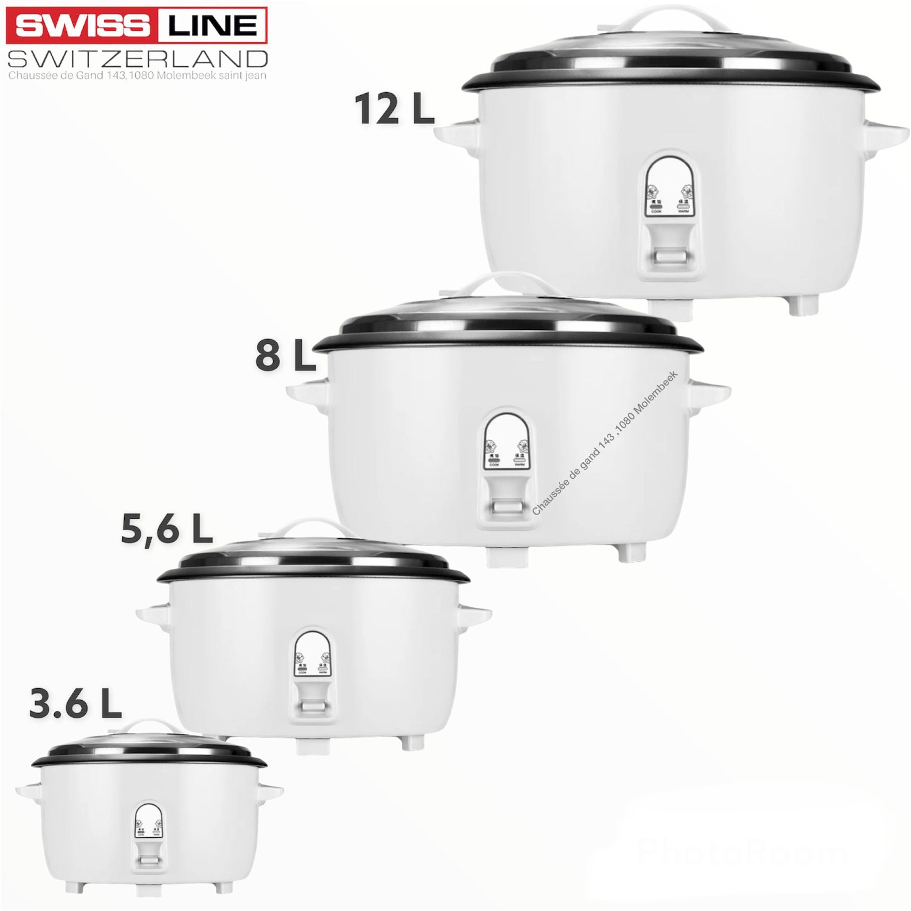 rice cooker/ cuiseur a riz 3,6 L /5,6L /8 L / 12 L – SwissLine