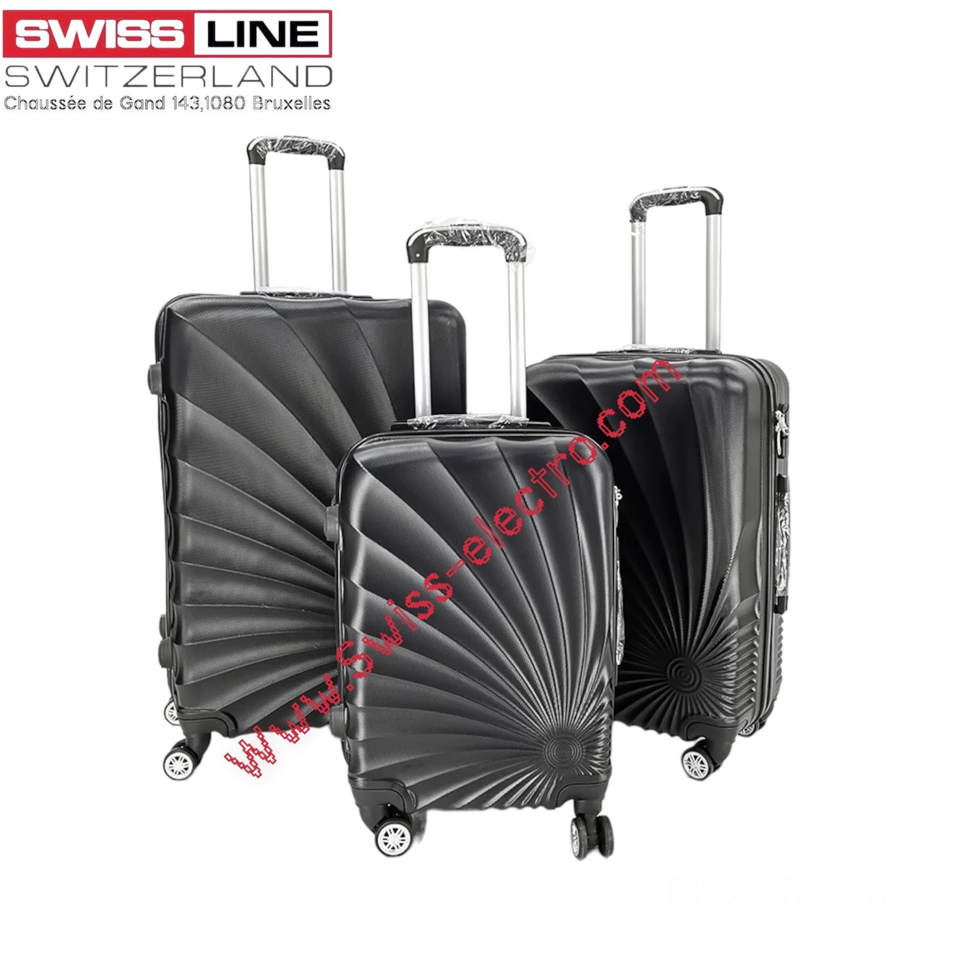 3-piece travel suitcase set – SwissLine