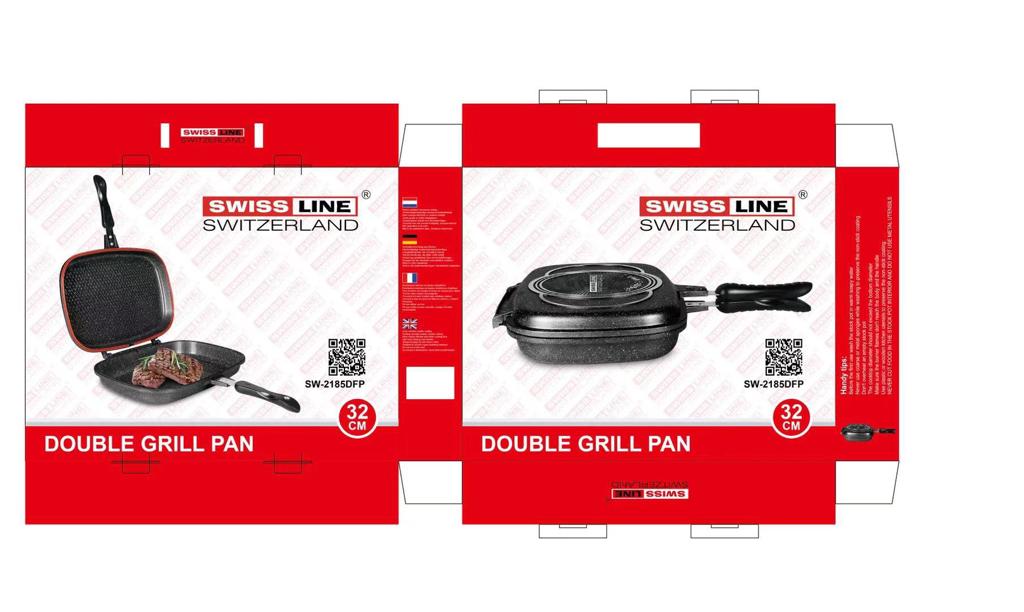 Double fray pan/ double Grill 32 cm