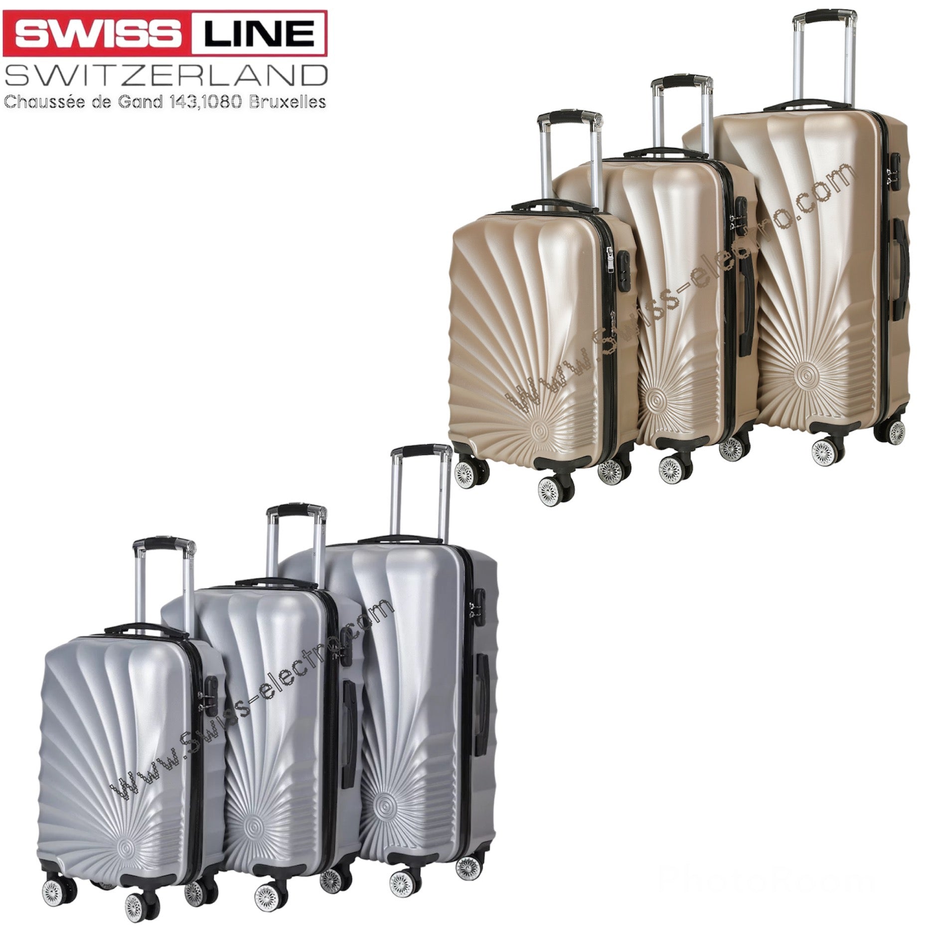 3-piece travel suitcase set