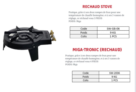 RECHAUD STOVE / RECHAUD A GAZ