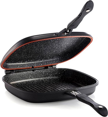 Double fry pan/ double Grill 32 cm