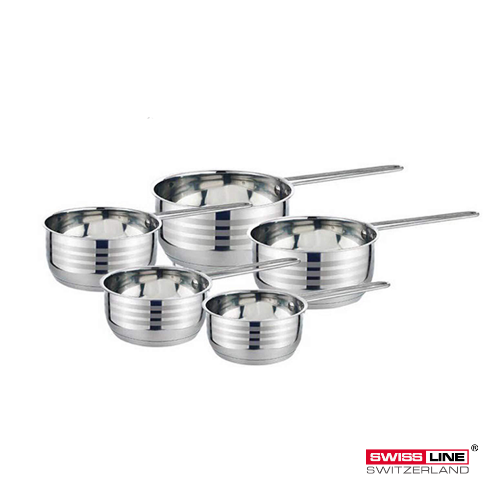 5 PIECES STAINLESS STEEL PROFESSIONAL PANS